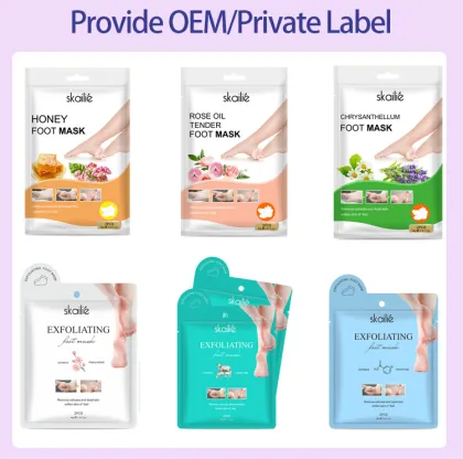 Nourishing Callus Foot Peel Off Mask - Private Label Milk Exfoliating Foot Peel Mask