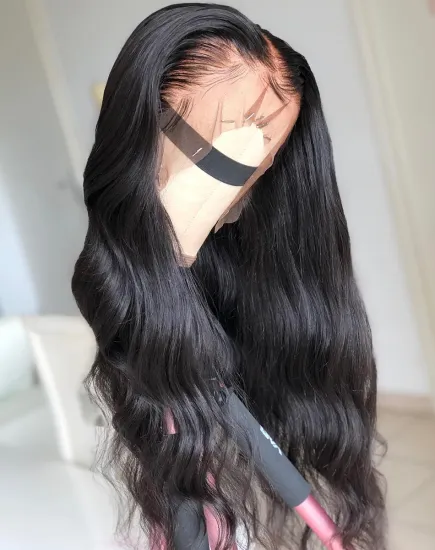 26 28 30 Inches Body Wave 360 Lace Frontal Human Hair Wigs Brazilian Hair Virgin Pre plucked Hair Lace Front Body Wave Wigs