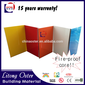 Cost effective glossy color aluminum trailer side panel/aluminum cladding/3mm-6mm