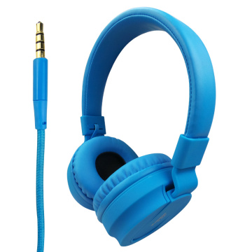 Kulak Kulaklıkları OEM ODM Üzerinde Mavi Katlanabilir Stereo