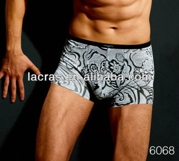 cotton spandex printing men's underwear boxer briefs