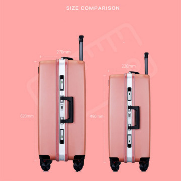 Aluminum frame TSA lock airplane wheels luggage