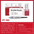 محركات الديزل Glow Plud PT-103 لتويوتا 3L