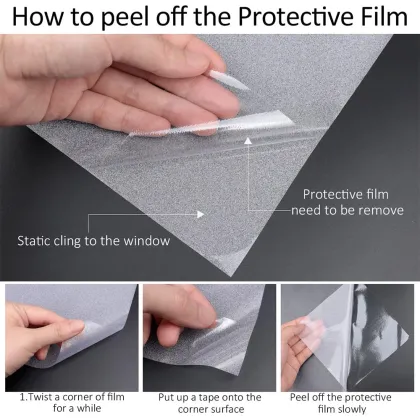 Frosting windows for privacy