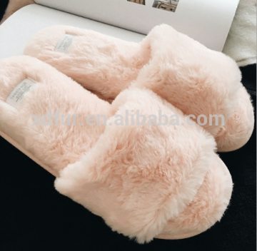 new style ladies house faux fur slipper