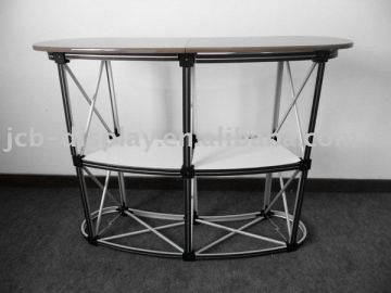 aluminum silver promotion desk promotion table