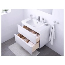 White Drawer Organizer Bathroom Storage Cabinets