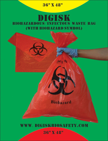 Rubbish Bag for Medical Waste in Hospital/Clinic-36"X48"