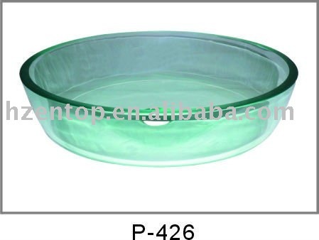 Glass bowl,tempered glass vessel sink top,bowl glass