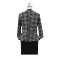 Fashion Office dames zwarte pied-de-poule jassen