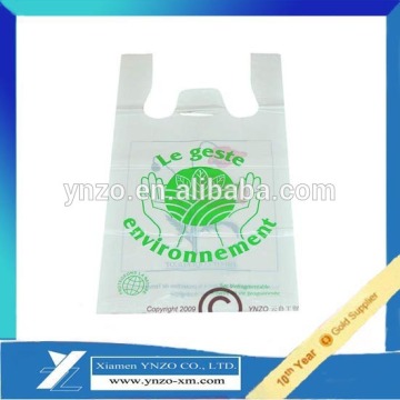 High quality biodegradable plastic t-shirt Bag
