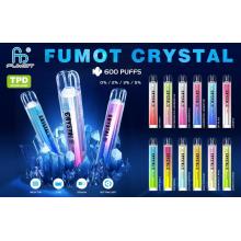 Fumot Crystal 600 Puffs Phapps vape Pod مع ملح 20mg