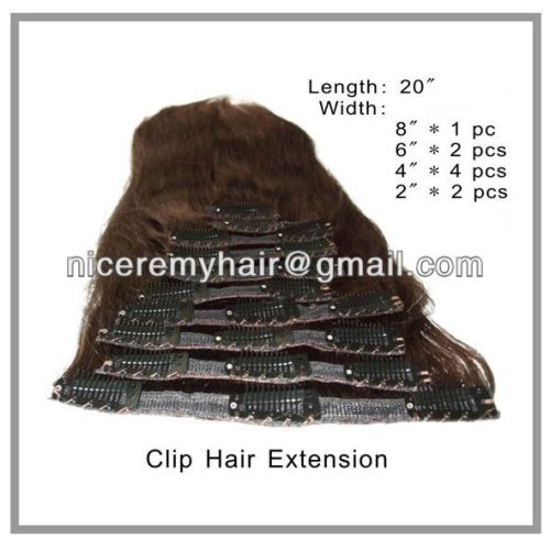 Clip in hair extensions factory price and fashion style in alibaba 100 human hair