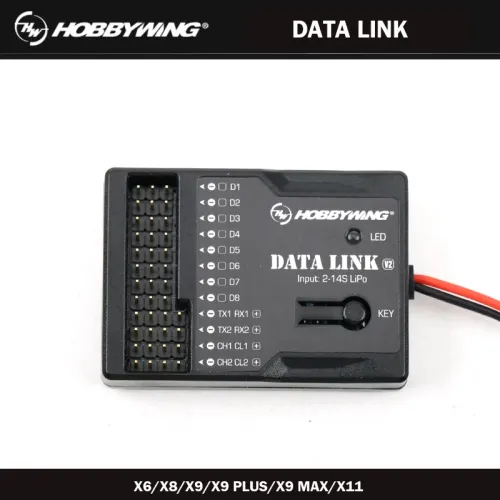 Hobbywing x6 x8 x9 plus max moteur MOTRE ESC Firmware Updater Data Data Lecture Mise à jour des données de données Datalink V2