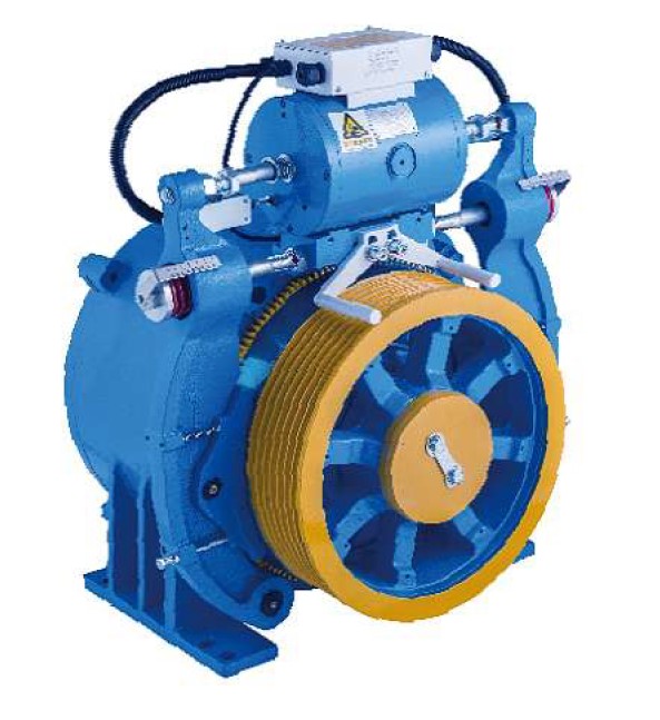 Single Wrap Elevator Traction Machine