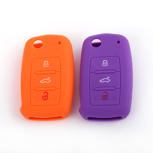 Volkswagen Skoda 3 Buttons Remote Car Key Case