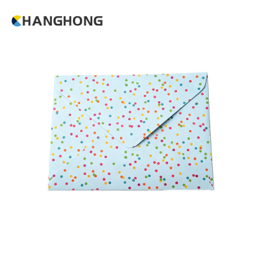 Light Blue Dot Print Envelope