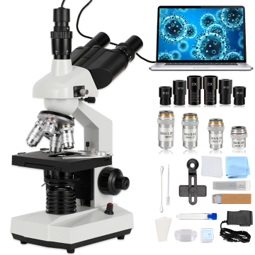 40-5000X Trinocular Biological Microscope for Education and Labs