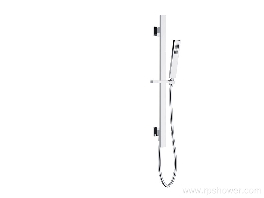 Slim sliding bar shower set