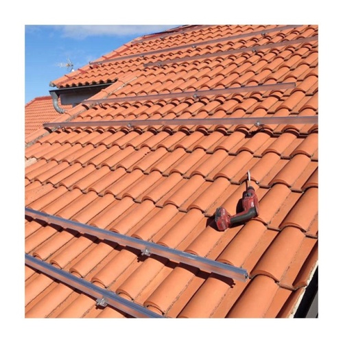 Stainless Steel Adjustable Side Hooks Roman Villa Clay roof tile Manufactory