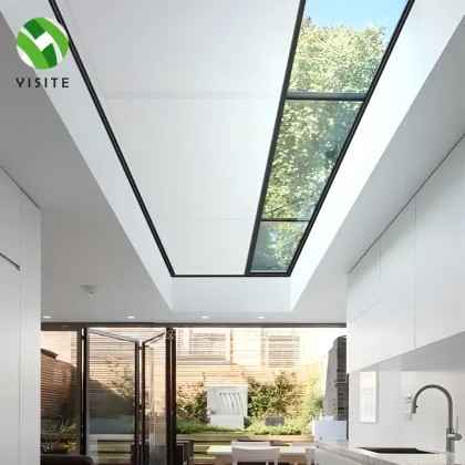 YISITE Outdoor Windproof Roller Curtains with Smart Electric Tracks