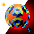 Size 5 star USB rechargeable glow up ball glow in the dark football soccer ball glow