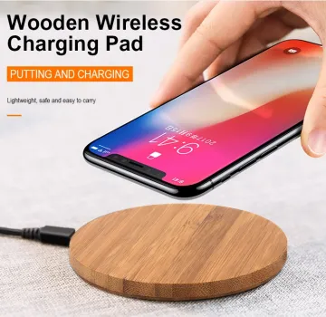 Hot Sale Bamboo Wooden Fast Wireless Charger