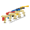 TMOK 1/2 Inch Inlet to 3/4 Inch Outlet Ball Valve Faucet: Outdoor Garden Tap Bibcock with Quick Connector