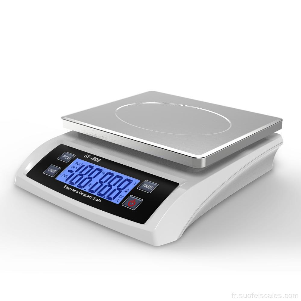SF-802 30 kg en acier inoxydable Scale de pesée numérique