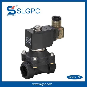2 way 2 position plastic steel type normal close direct drive solenoid vale SLGPC-2P200-20