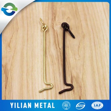 China Factory Customized Iron Steel Wood Screw Hook S Hook For Window