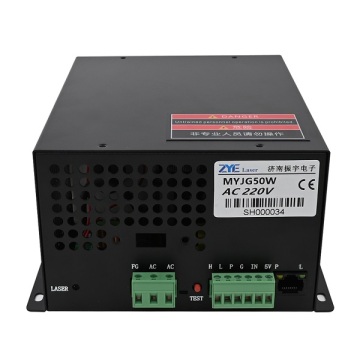 Fuente de energía láser de 50W CO2