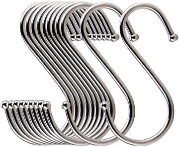 S-shaped Over Door Stainless Steel Hooks - Customizable Sizes