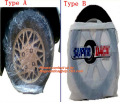 Tunga hjul väska masker däck förvaringsväska, disponibel PE plast däck väska på rulle, däck förvaring väska disponibel däck täcker