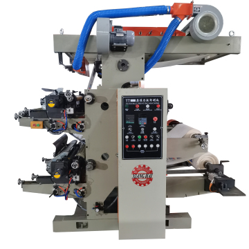 YT-21000 PP non woven plastic film paper Two color flexo printing machine