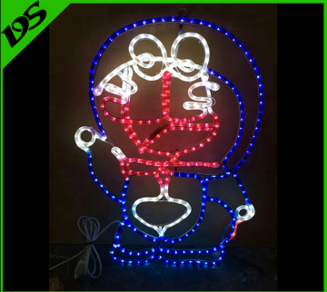 Christmas Hello Kitty Cat Rope Light Decoration