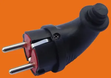 Black 2 Pin 16A Industrial Plug (P6053)
