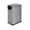 Baño cuadrado de acero inoxidable 45L Pedal Bin de basura