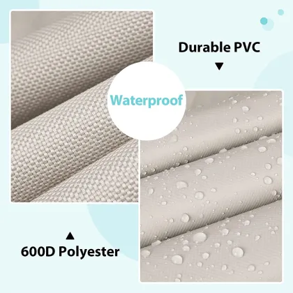 Dandelion Waterproof Patio Chair Covers for Deep Seat Outdoor Furniture