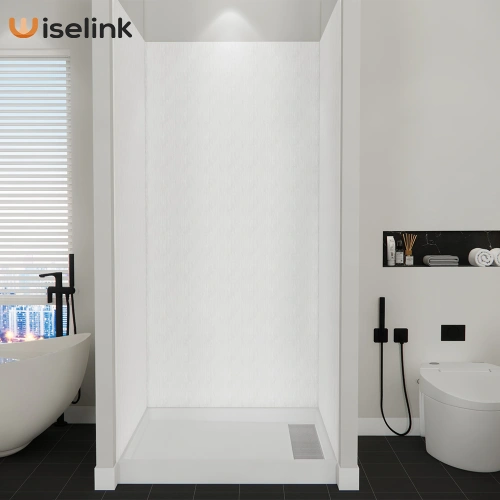 Vertical Vision cultured marble shower wall China Manufacturers ...