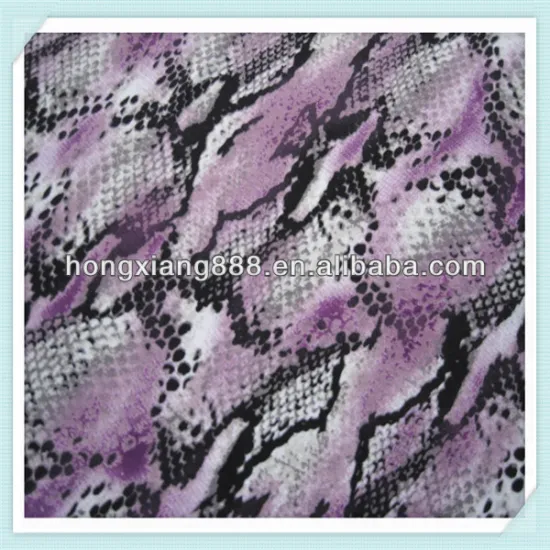 high elastic yarn spandex blending printed fabric
