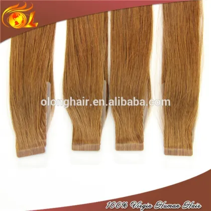 Hot selling tangle free skin weft Curly Tape Hair Extensions