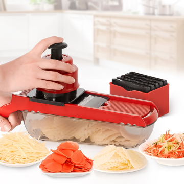 Multi-Function Vegetable Slicer and Cheese Grater with Container