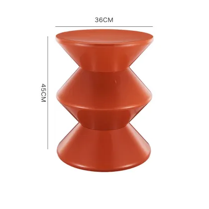 Nordic Creative Plastic Hourglass Stool for Home