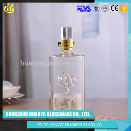 Alibaba hot products custom crystal glass wine vodka bottle