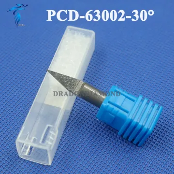 cnc router marble engraving bits 30 degree 6 MM PCD Bit CNC Diamond Engraving Bit CNC Machine Router Bits