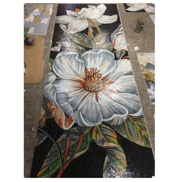 Jasmine Flower Glass Tile Mosaic Patterns