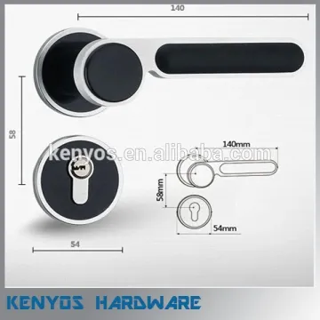 Space aluminum luxury door locks and handles