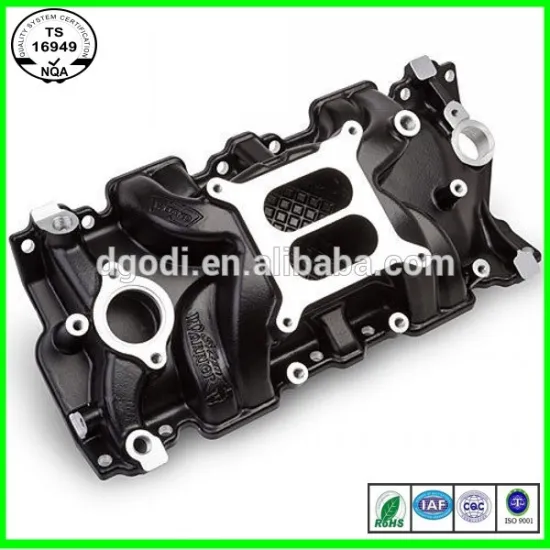 OEM casting die casted aluminum intake manifold for automobile parts