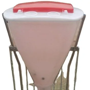 Automatic Dry Wet Animal Feeder - PP+SS304 100L Capacity Galvanized for Livestock